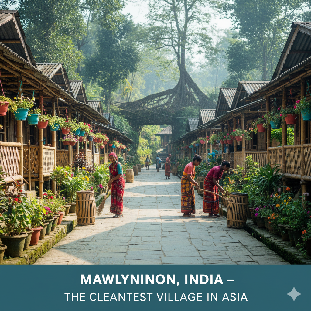 Mawlynnong, India World most Cleanest Village in Asia
