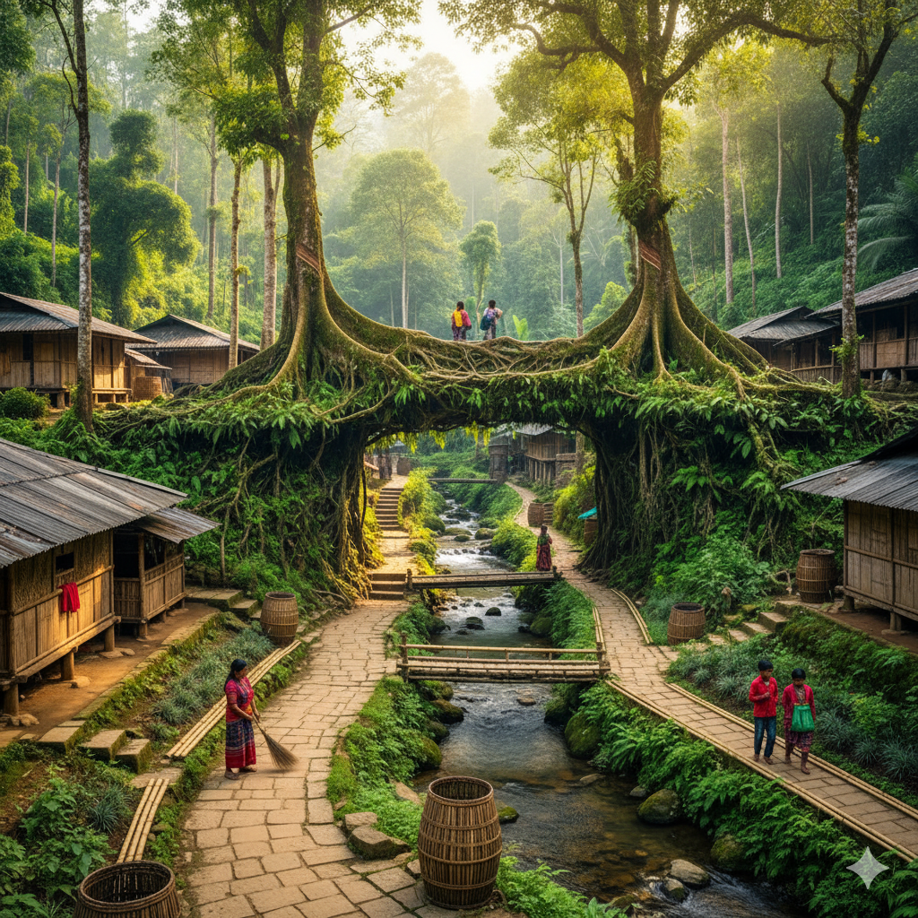 Mawlynnong, India – The Cleanest Village in Asia