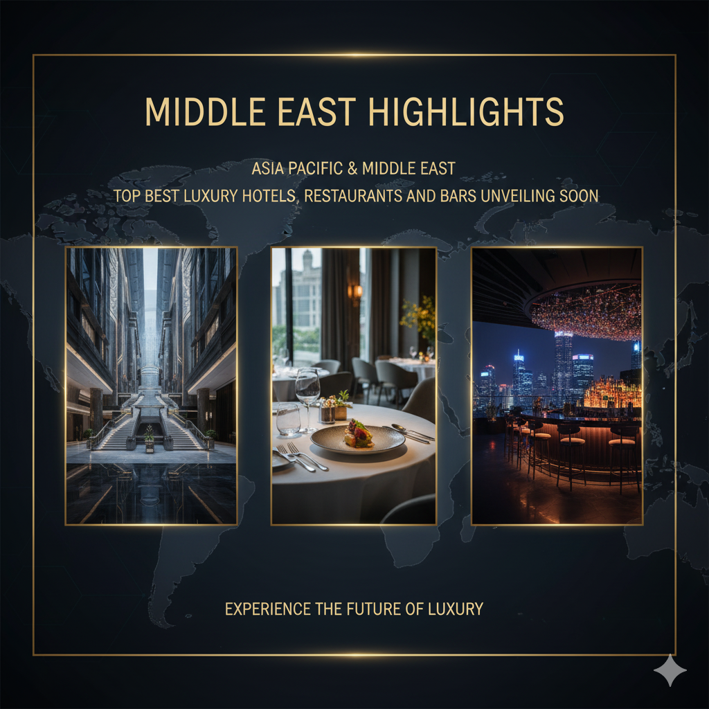 Middle East Highlights Asia Pacific & Middle East Top Best Luxury Hotels, Restaurants and Bars Unveiling Soon