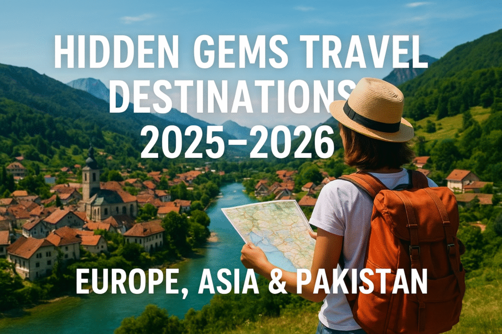 World Best hidden travel destinations in Europe, Asia & Pakistan 2025–2026