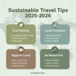 sustainable travel tips 2025