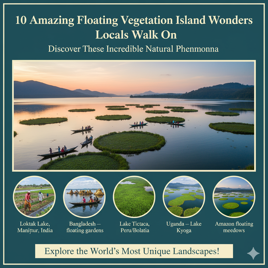 10 Amazing Floating Vegetation Island Wonders Locals Walk On