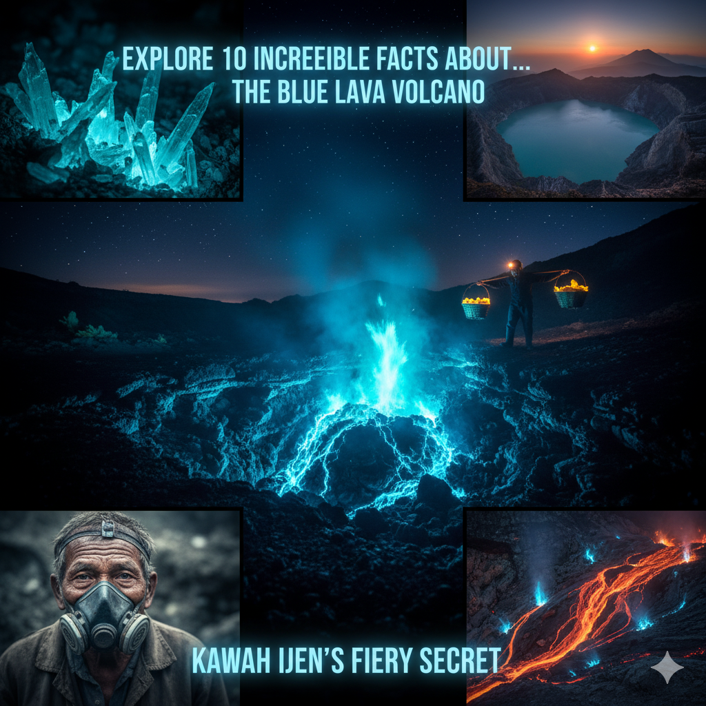 10 incredible facts about the Blue Lava Volcano