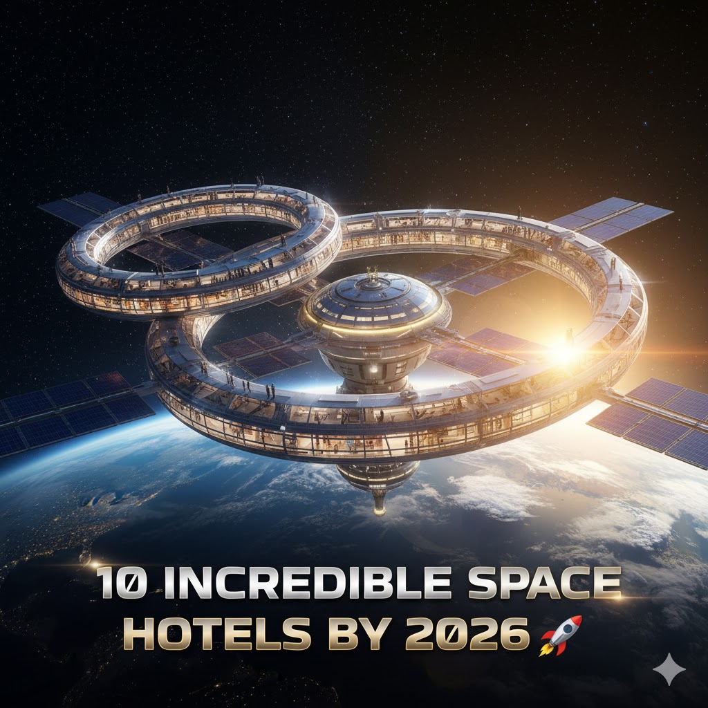 10 incredible space hotels by 2026
