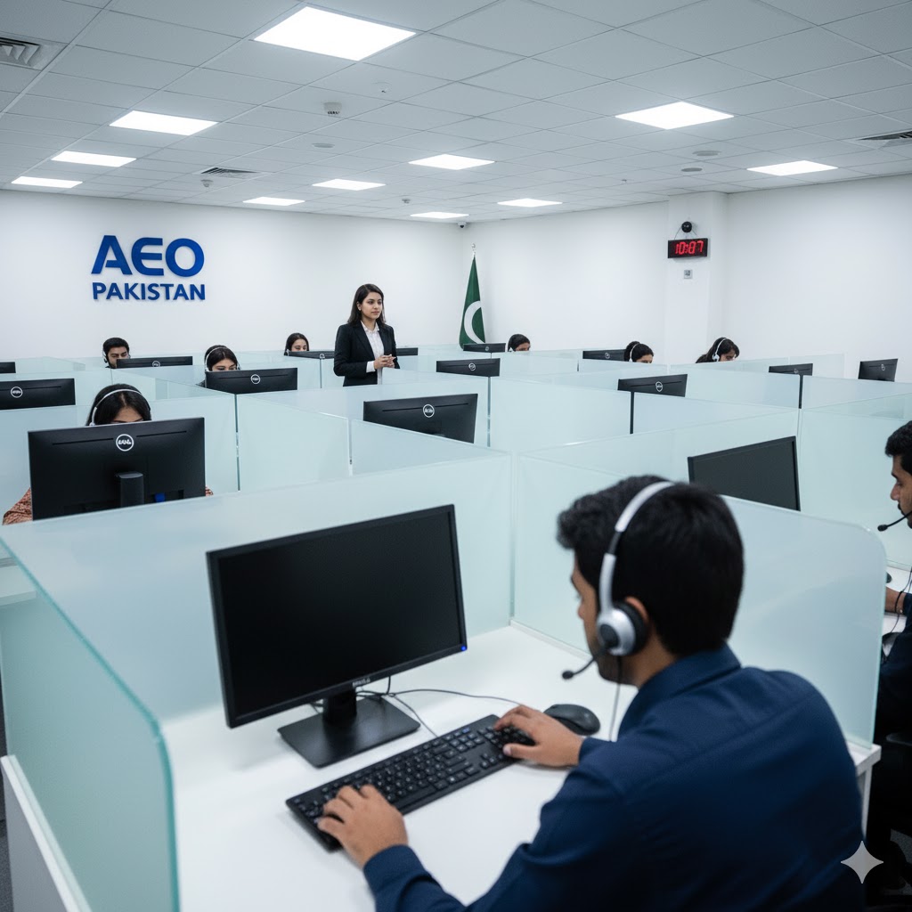 AEO Pakistan test room for IELTS computer-delivered exam in Islamabad