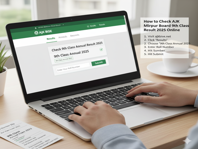 AJK Mirpur Result 2025 - SSC Part 1 Result 2025