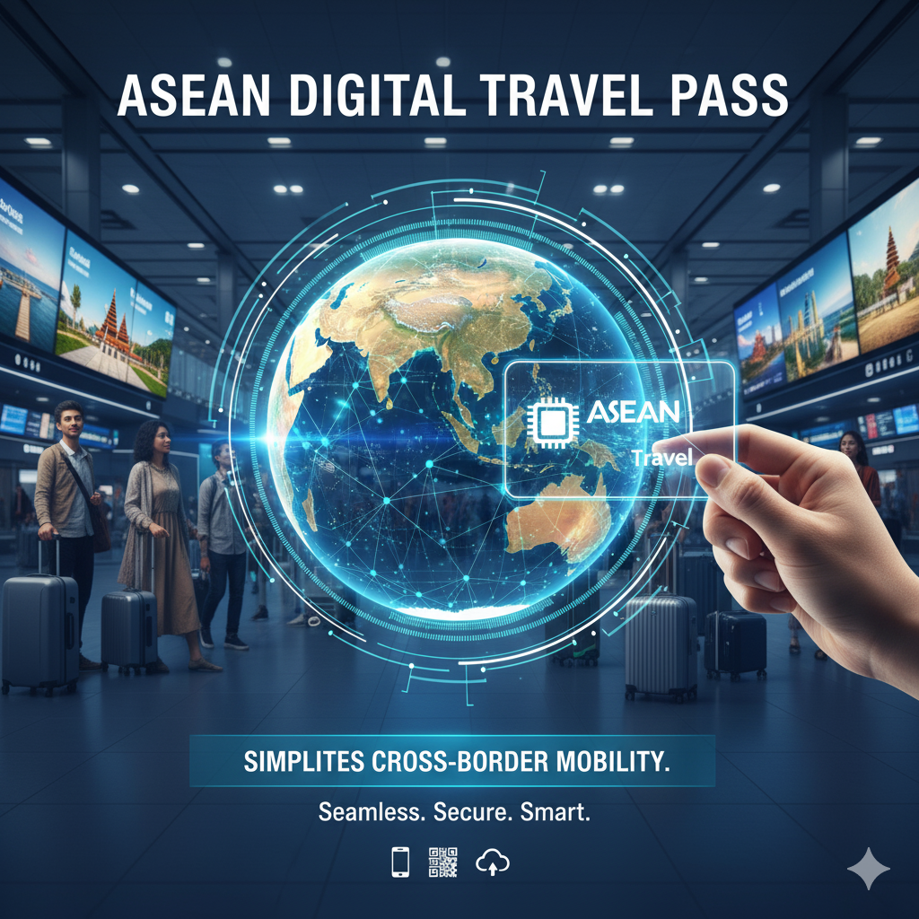 ASEAN digital visa-free app 2025 smartphone interface