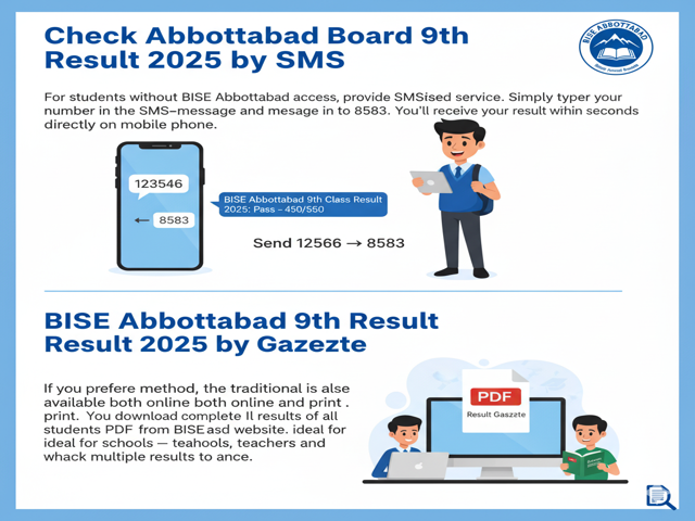 Abbottabad Board 9th Result 2025 by SMS