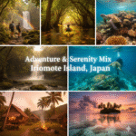 Adventure & Serenity Mix kayaking, hiking, diving with turtles, Okinawan village huts, coral lagoon, Iriomote Island, Japan
