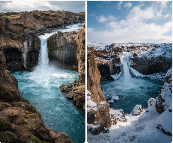 Aldeyjarfoss Waterfall Iceland hidden gem
