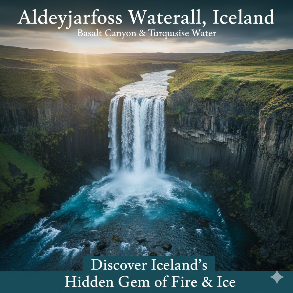 Aldeyjarfoss Waterfall Iceland