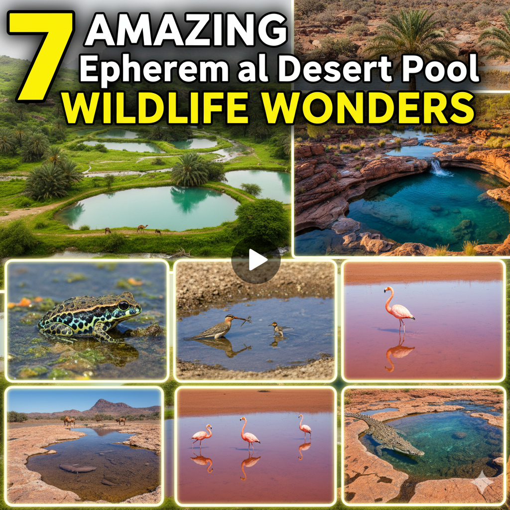 amazing ephemeral desert pool wildlife collage seasonal desert pools with birds and frogs after rain