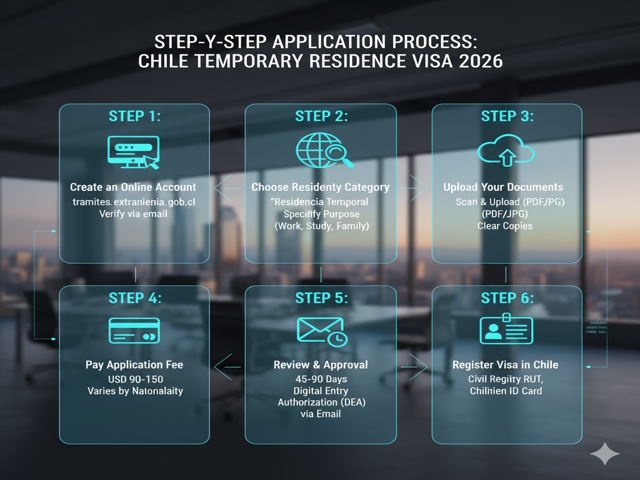 Application Process For Chile Temporary Residence Visa 2026