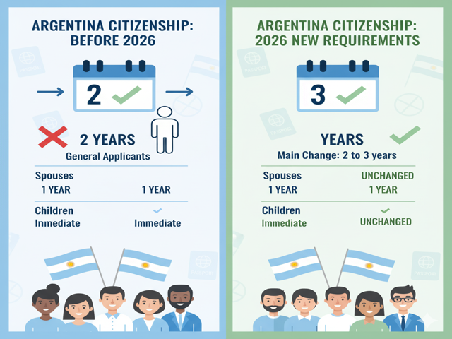Argentina Citizenship 2026 New Residency Requirements
