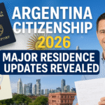 Argentina Citizenship 2026 - Residence Updates