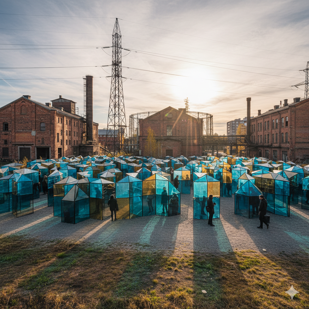 Flow Festival 2026 light installation Suvilahti
