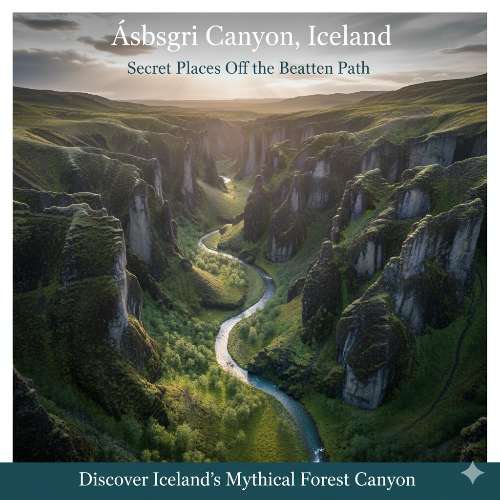 Ásbyrgi Canyon Iceland secret places off the beaten path