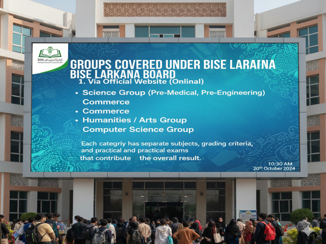 BISE Larkana Board Result - Larkana Board students checking online result
