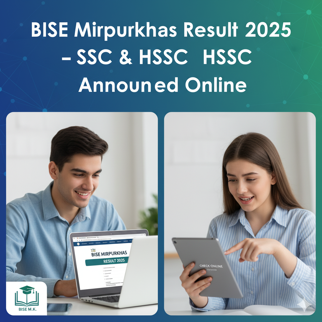 BISE Mirpurkhas Result 2025 – SSC & HSSC Announced Online