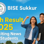 Students celebrating BISE Sukkur 9th Result 2025
