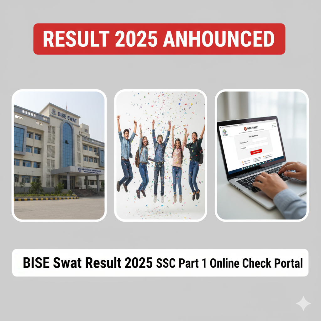 BISE Swat Result 2025 SSC Part 1 Online Check Portal