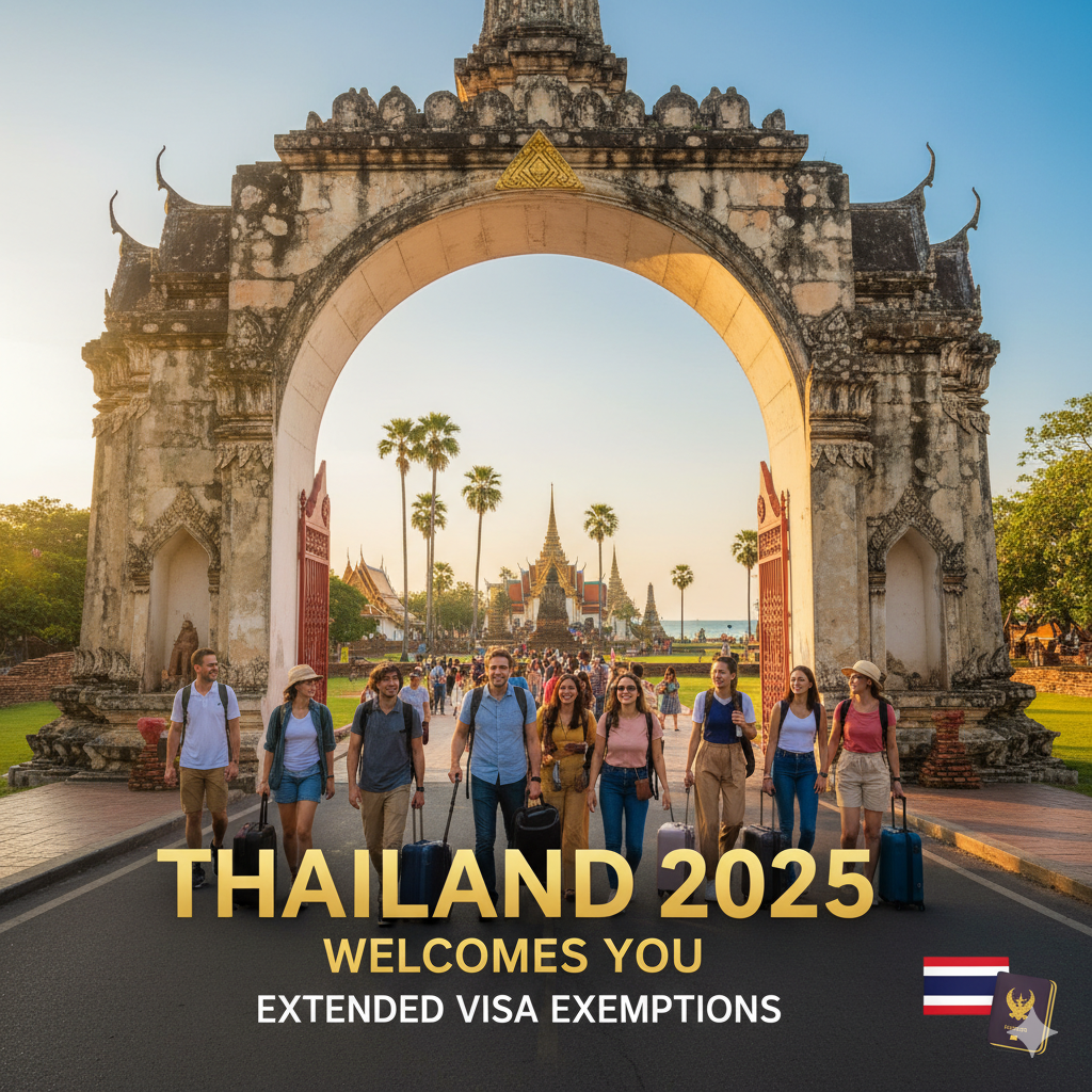 thailand visa exemption 2025 skyline