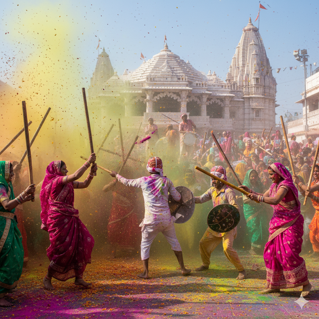 Barsana – The Famous Lathmar Holi Festival of Colors