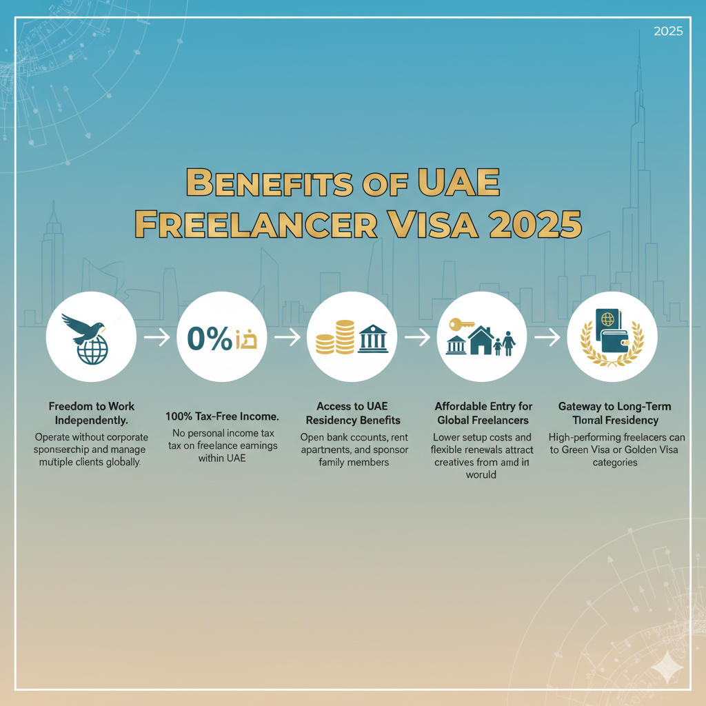 Benefits of UAE Freelancer Visa 2025