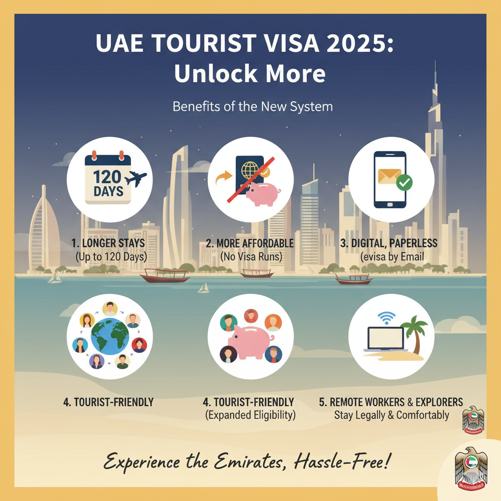 Benefits of the New UAE Tourist Visa 2025