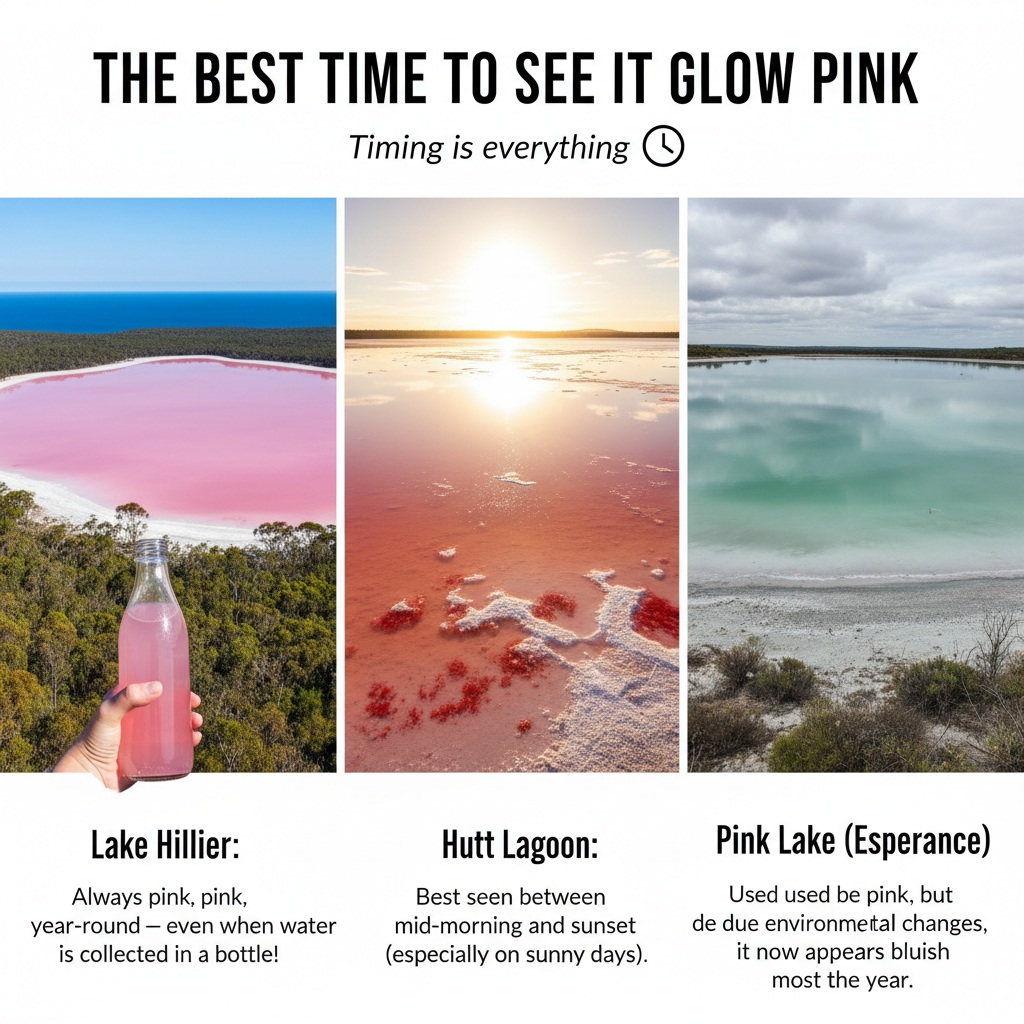 Best Time to See It Glow Pink Timing is everything