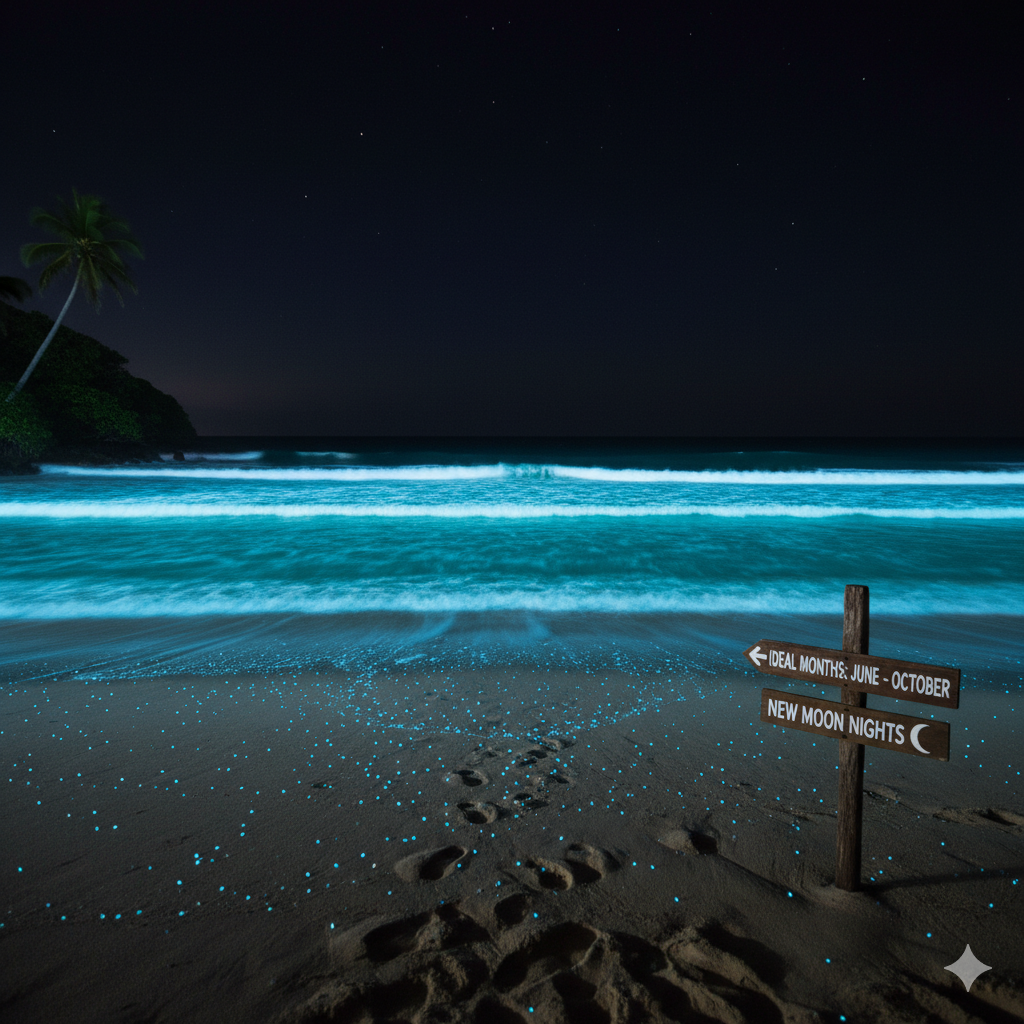Best Time to Visit the Glowing Beach