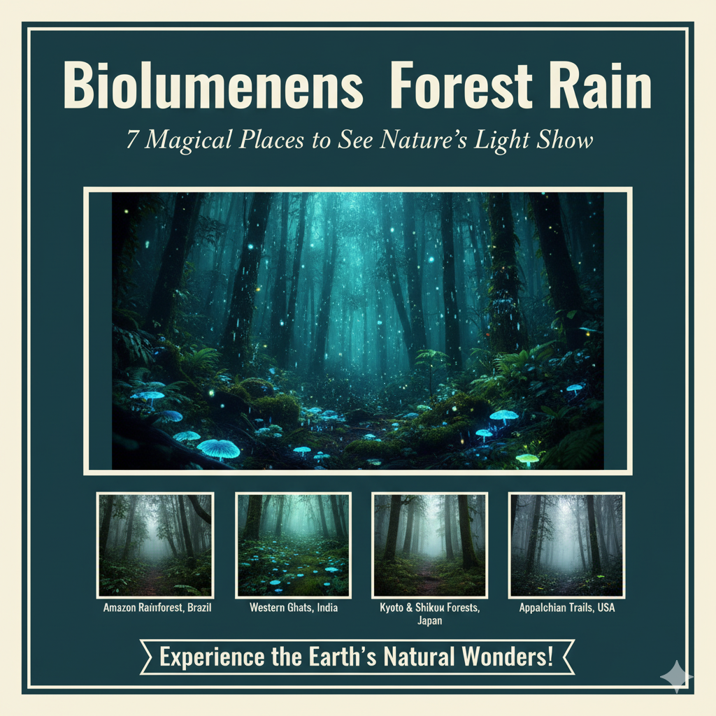 Bioluminescent Forest Rain 7 Magical Places to See Nature