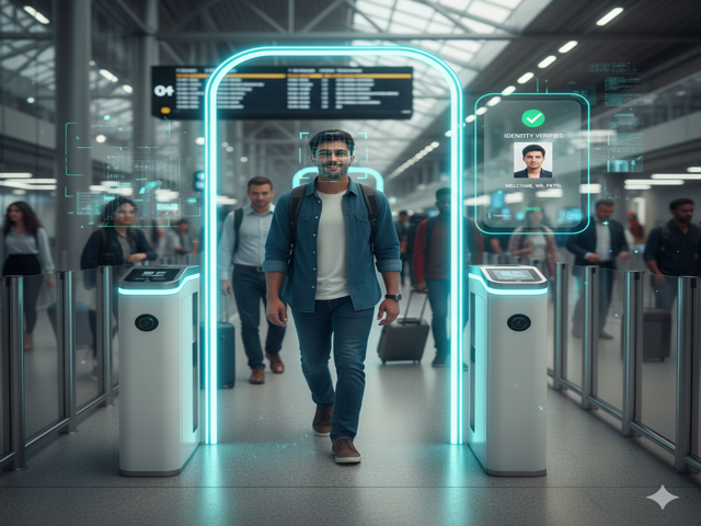 Biometric E-Gate Facial Scan 2026