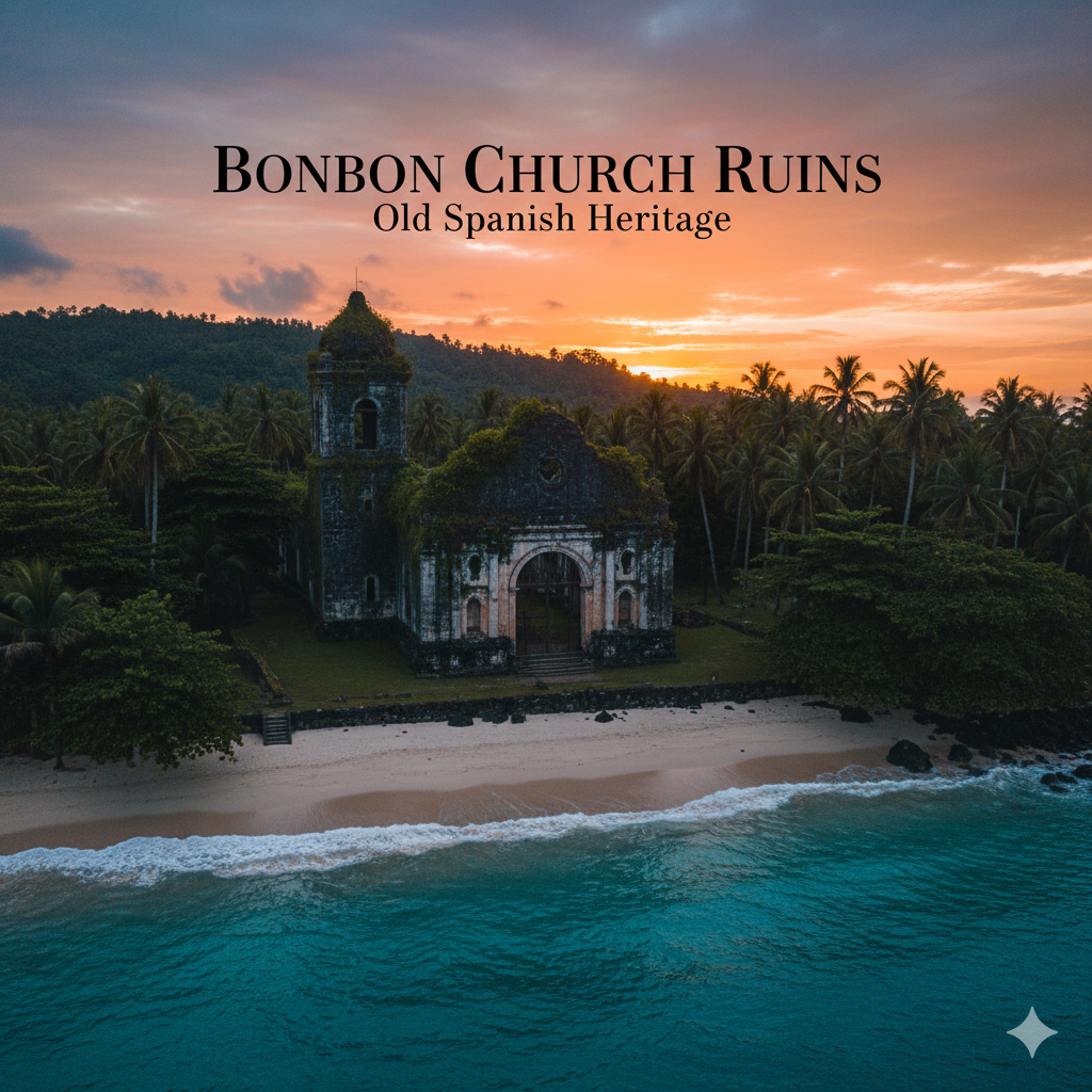 Bonbon Church Ruins Camiguin old spanish ruins