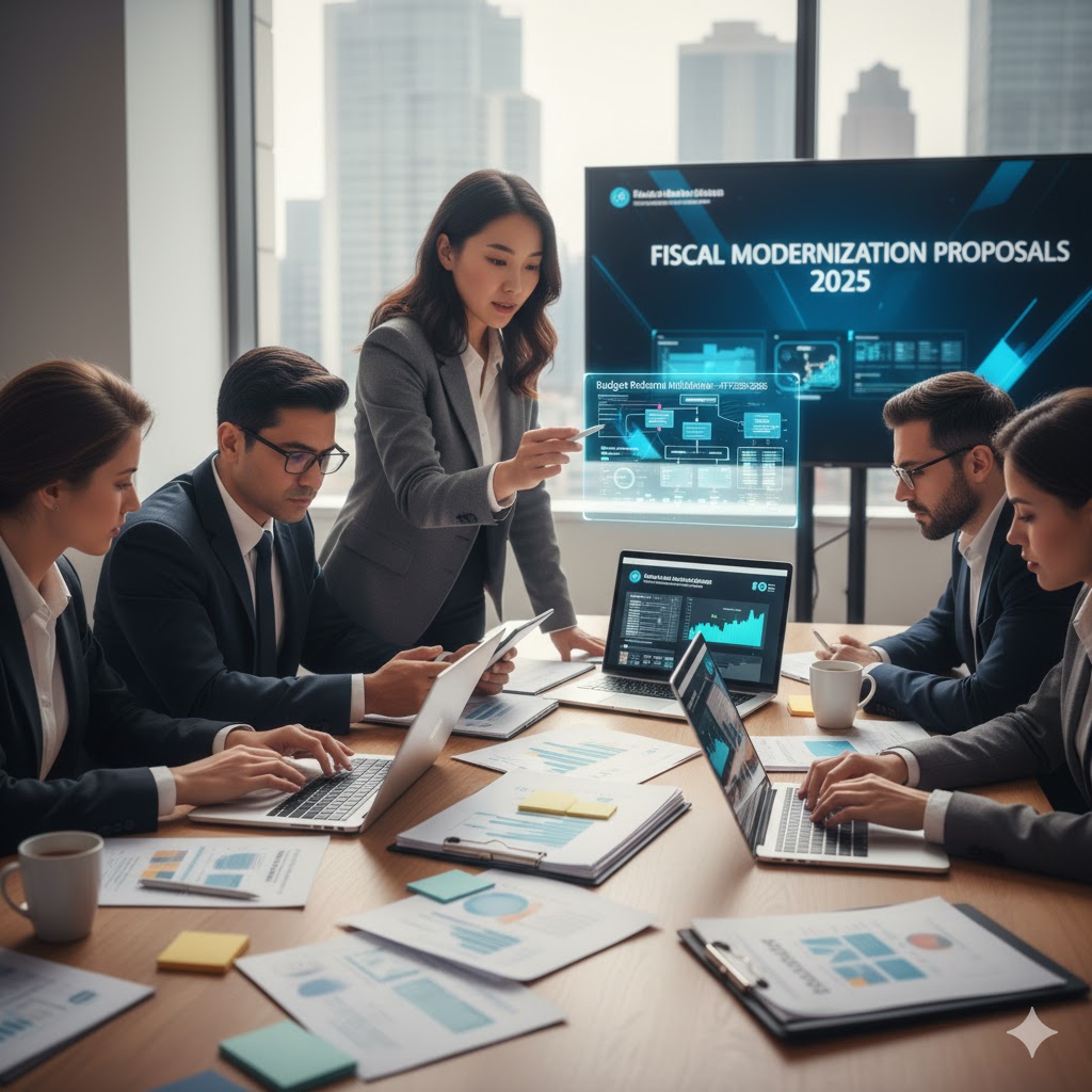 Budget analysts reviewing reform proposals 2025