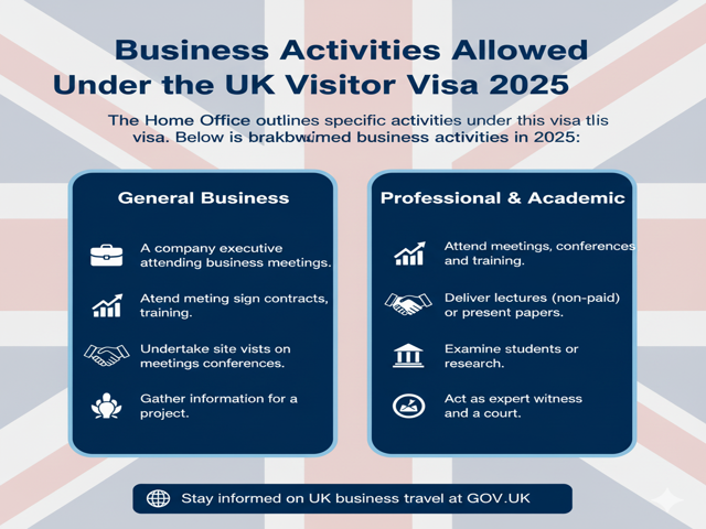 Business Activities Allowed Under the UK Visitor Visa 2025