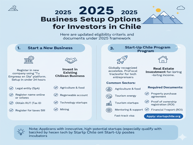 Business Setup Options for Investors in Chile