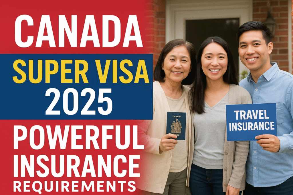 Canada Super Visa 2025 – Parents and grandparents visiting family under new insurance rules