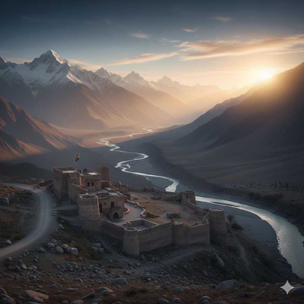 Chitral Fort - Chitral River