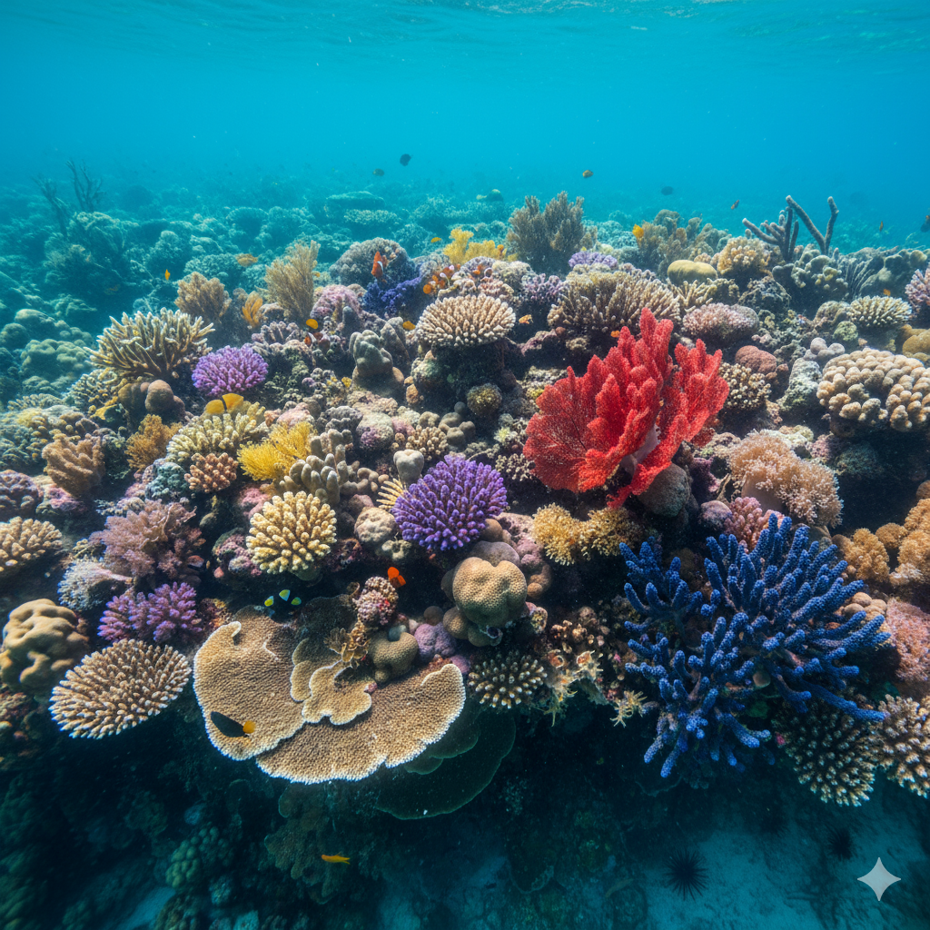 fragile coral ridge biodiversity micro coral bridge edge corals