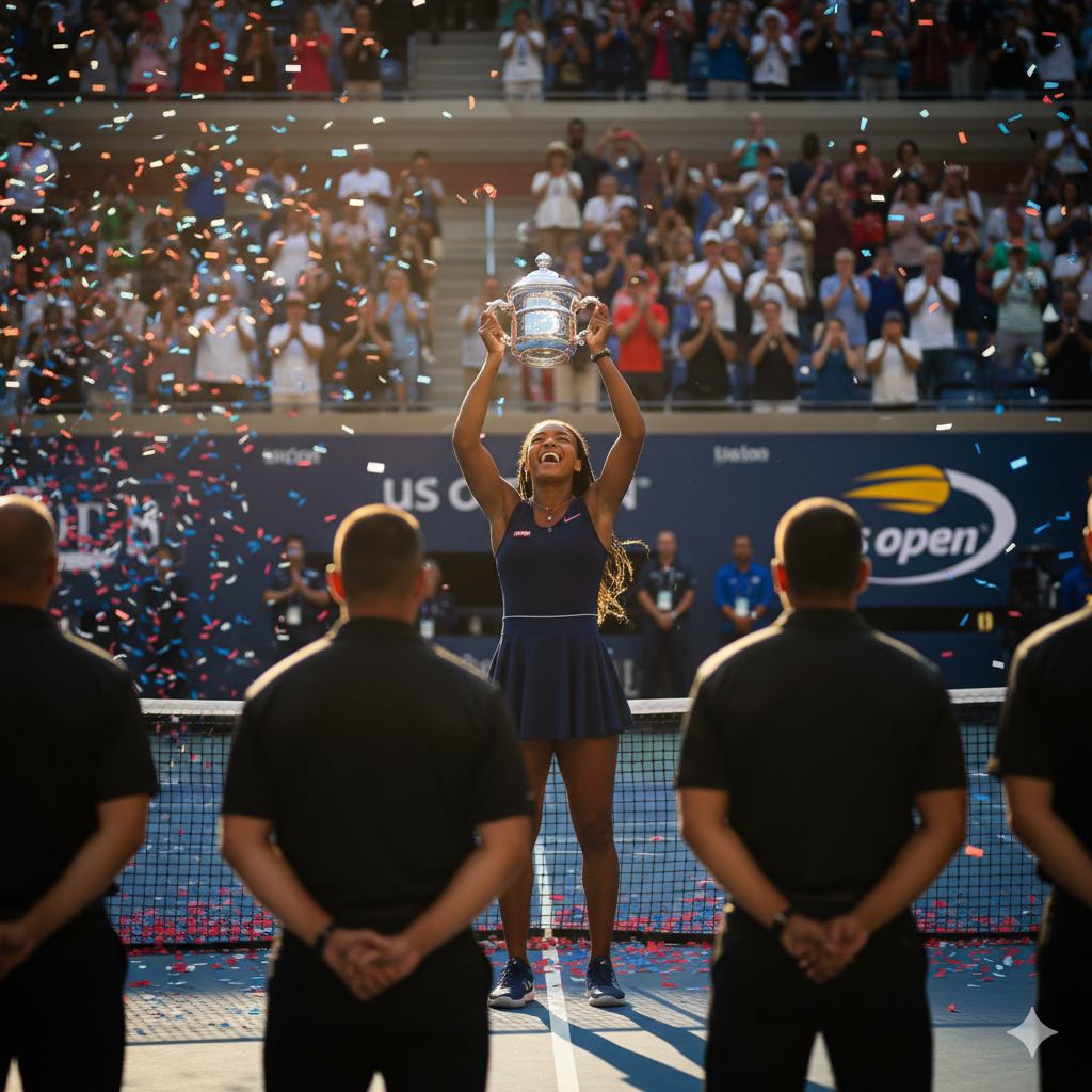 Coco Gauff celebrates US Open victory, keeping her private life guarded