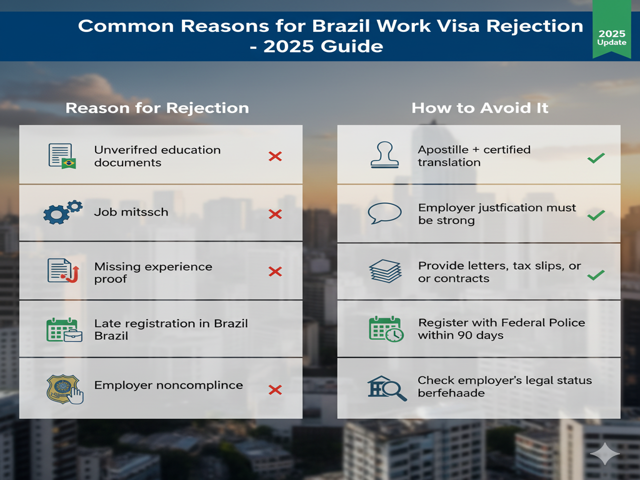 Common Reasons for Visa Rejection