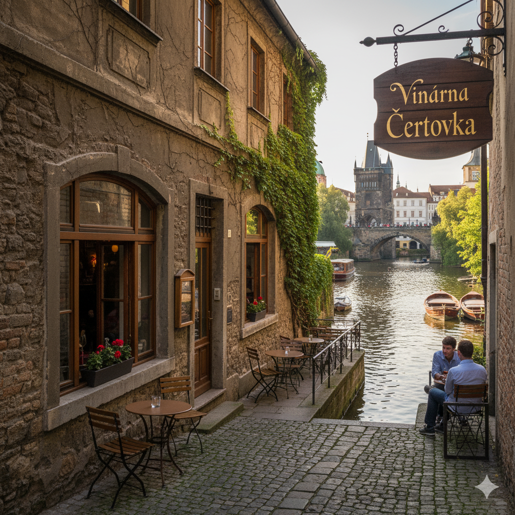 Connection to Vinarna Čertovka Wine Bar 