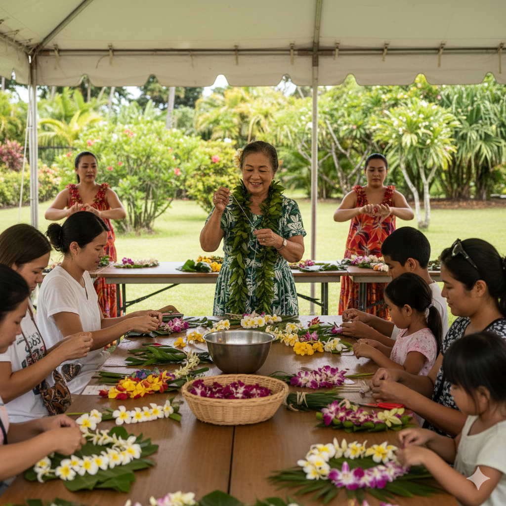 Cultural Workshops & Lei-Making Demonstrations