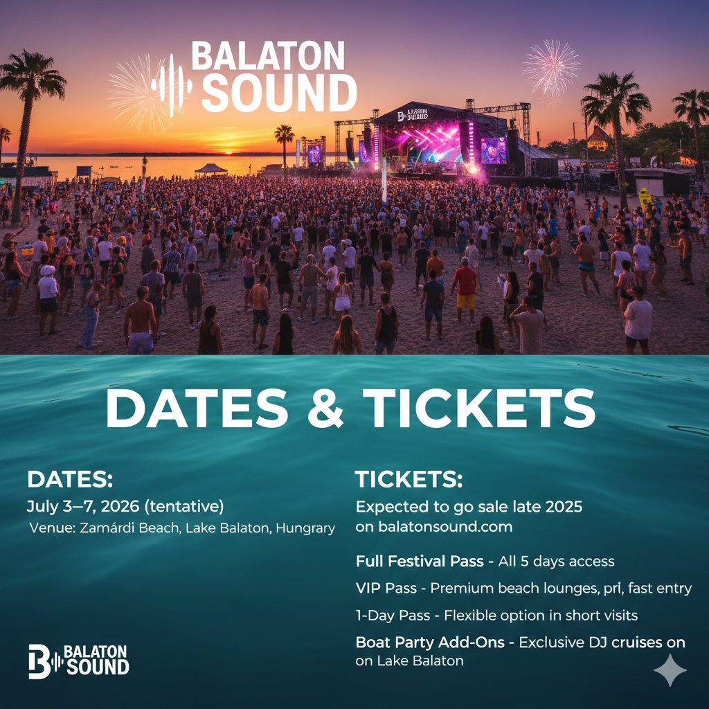 Dates & Tickets for Balaton Sound