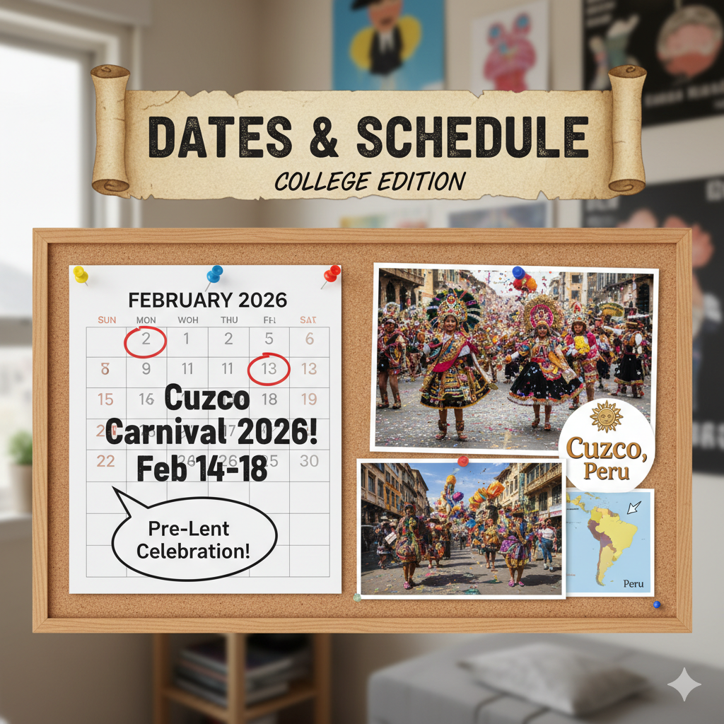 Dates and Schedule of Cuzco Carnival 2026