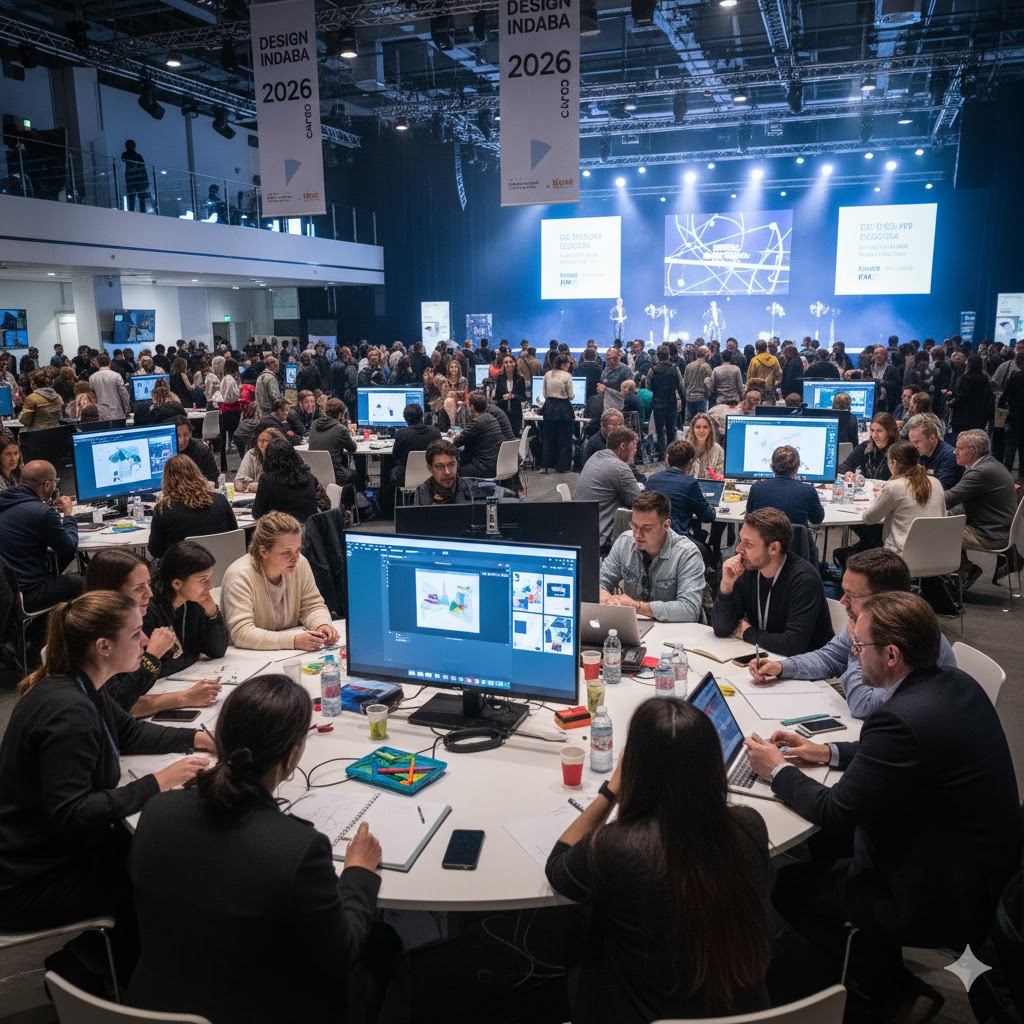 Designers and students collaborating at Design Indaba, Cape Town