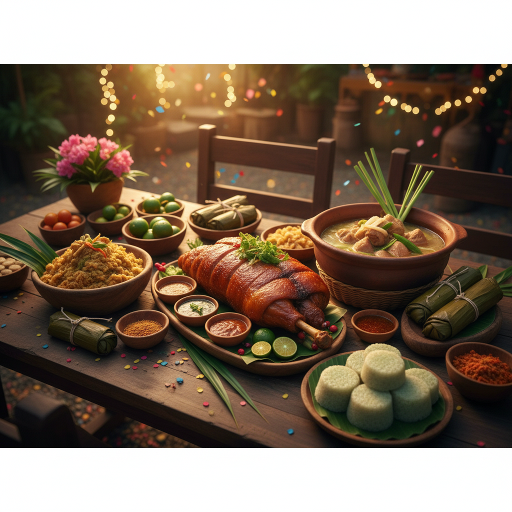 Dishes for Ati-Atihan Festival 2026 - Binakol na Manok, Inubarang Manok, Lechon, Baye-baye