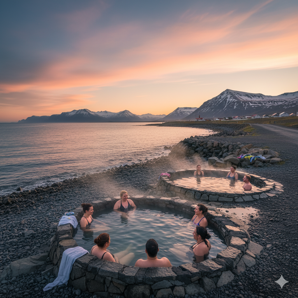 Drangsnes Hot Pots Iceland off the beaten path hot springs