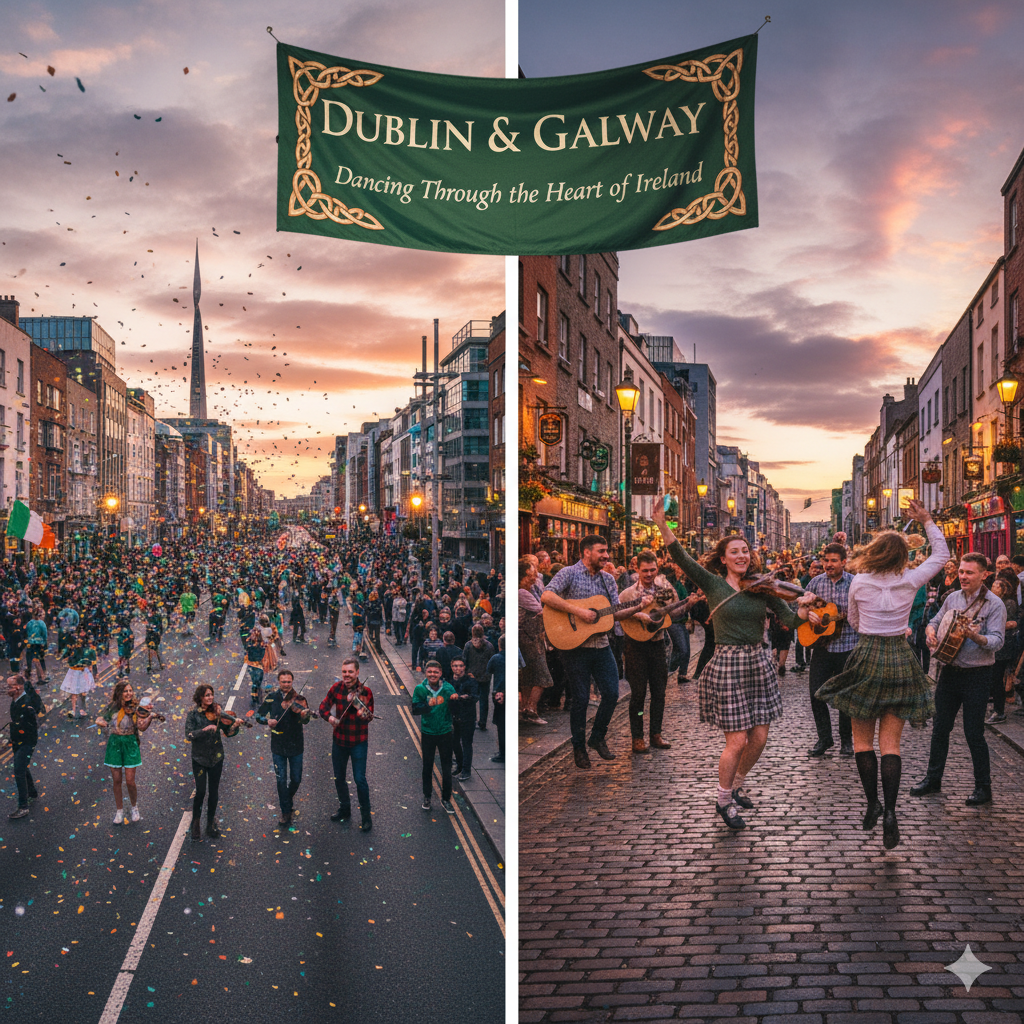 Dublin, dancing in Galway